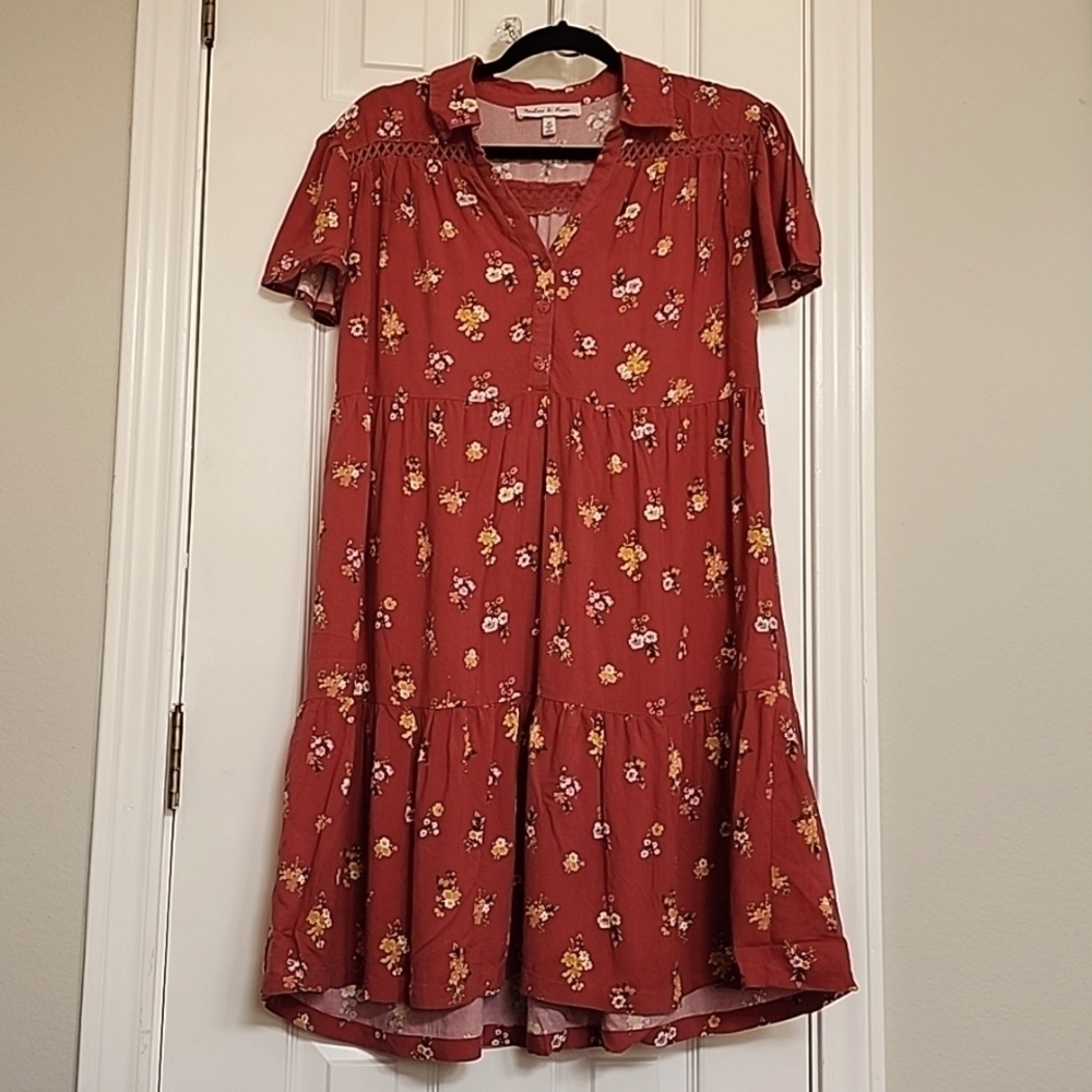 Harlow & Rose Red and Yellow Floral Dress​​​​​​